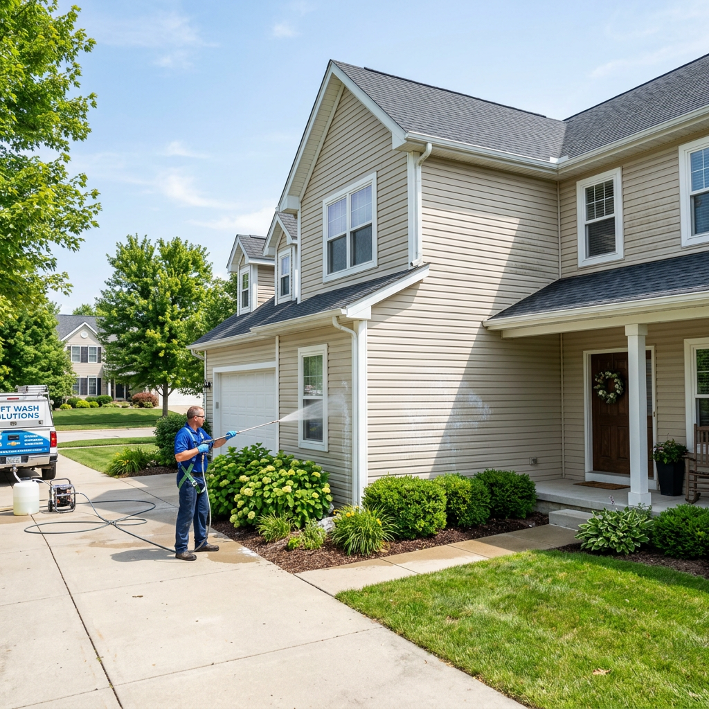 Professional pressure washing in Central Indiana