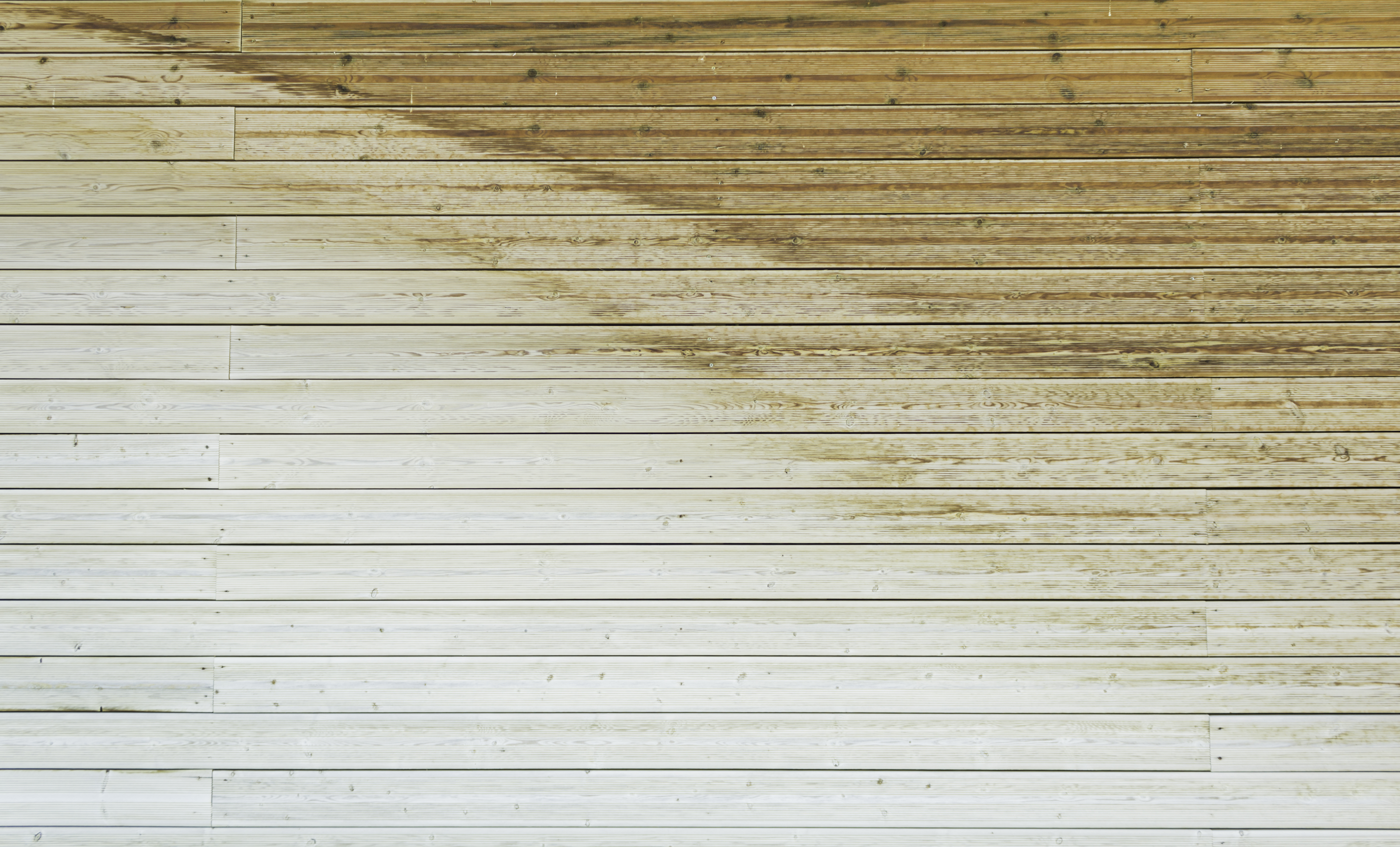 Deck boards after cleaning